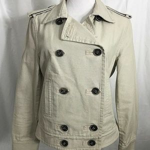 Military Vintage Double Breasted Pea Coat Jacket
